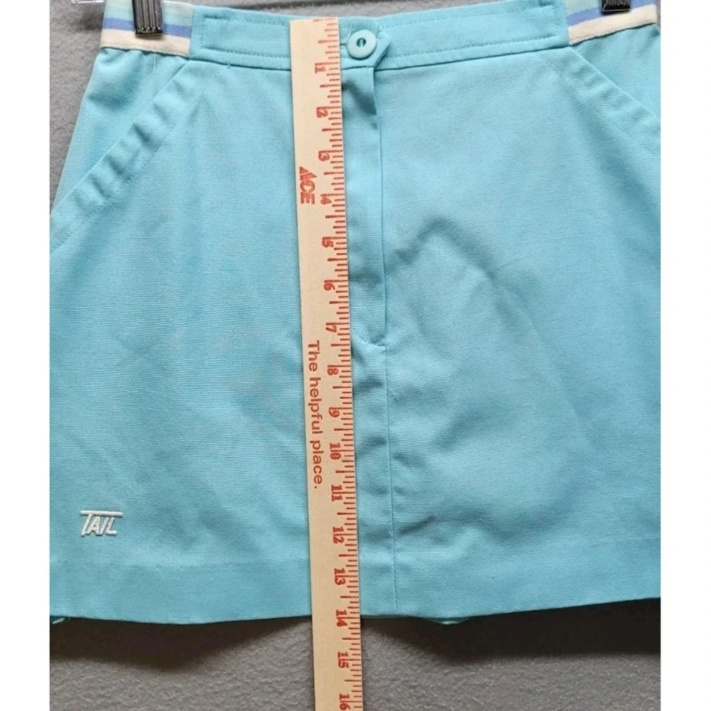 Vintage 90s TAIL Skirt Teal Blue Tennis Skirt Size 7/8 Made In USA Pickleball‎
